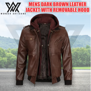 Hooded Leather Jacket