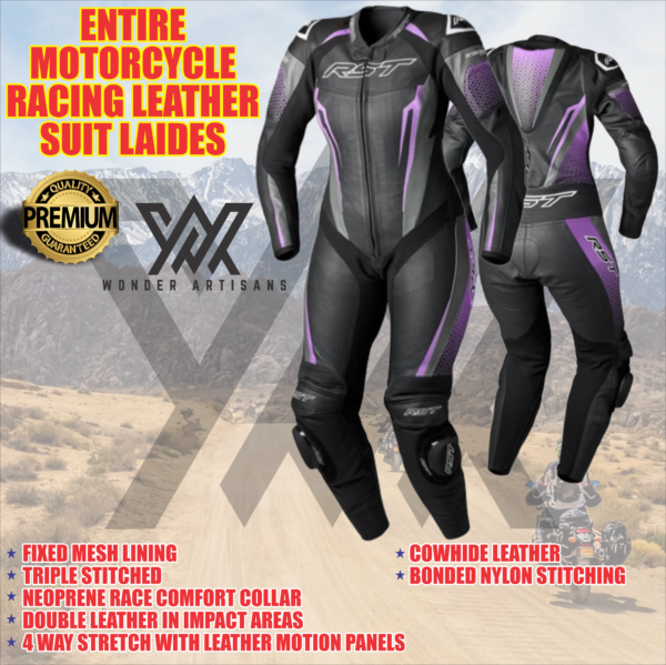 Motorbike Racing One-Piece Suit For Women - Image 3
