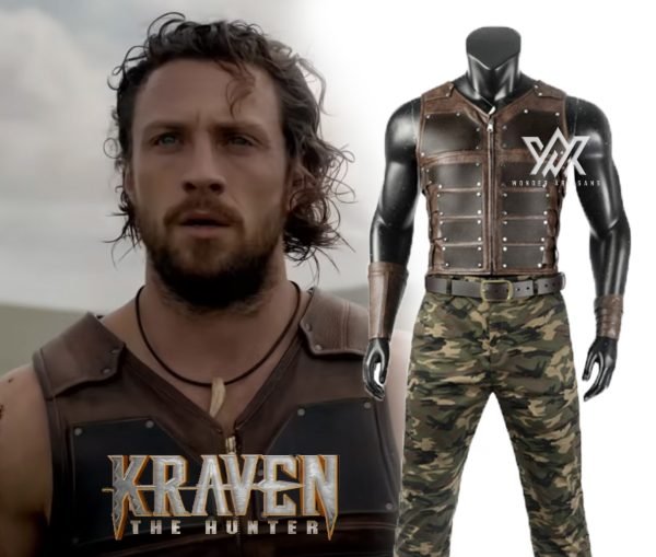 Kraven the Hunter Cosplay Vest, Movie Hero Costume Set| Bold Wildlife-Themed Accessory for Marvel Fans| Halloween costume