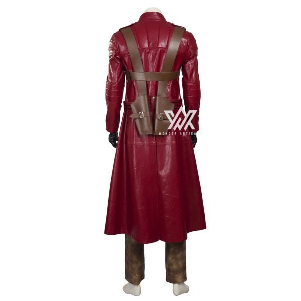 Devil May Cry 3 Dante Cosplay Costume Red Leather Coat with Gun Holster Gaming Outfits - Screen Authentic Costume - Image 3