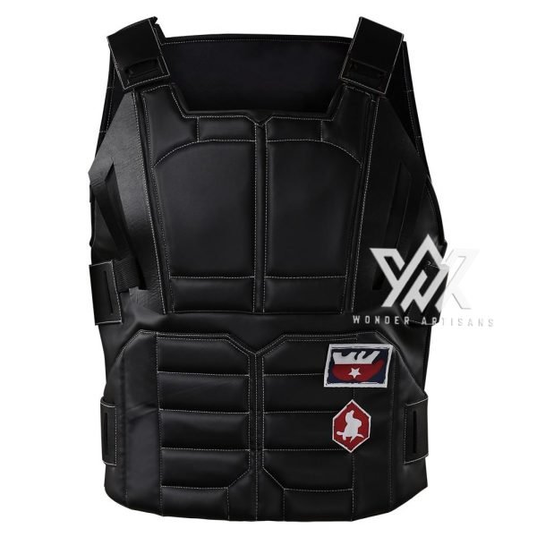 Cyberpunk 2077 Costume Johnny Silverhanad Cosplay Leather Vest - Screen Authentic Costume - Image 2