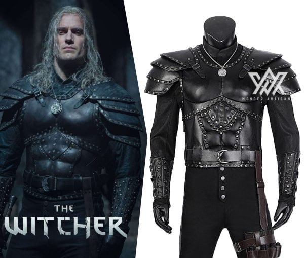 The Witcher Costume, Geralt of Rivia Cosplay Costume Amor Vest