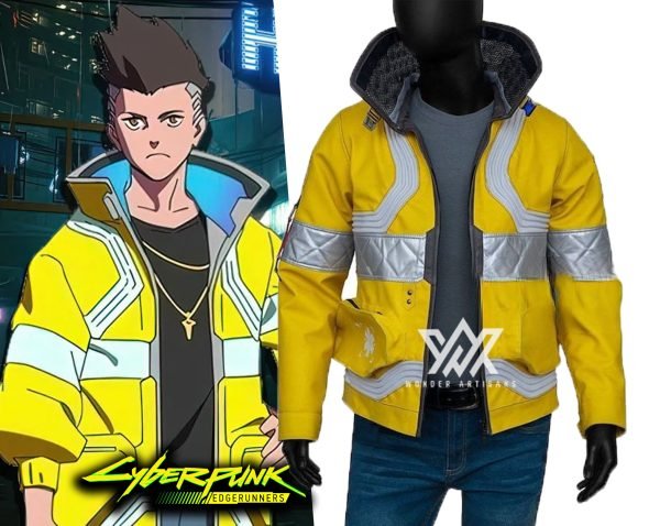 Cyberpunk Edgerunners David Martinez Jacket Cosplay Costume - Screen Authentic Costume