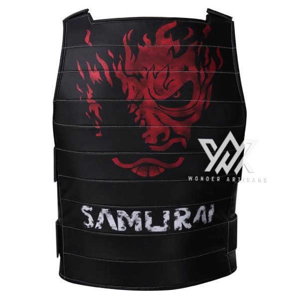 Cyberpunk 2077 Costume Johnny Silverhanad Cosplay Leather Vest - Screen Authentic Costume - Image 3