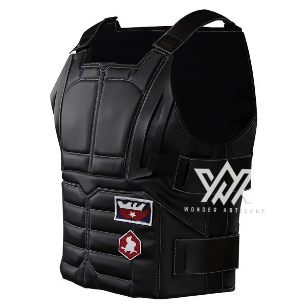 Cyberpunk 2077 Costume Johnny Silverhanad Cosplay Leather Vest - Screen Authentic Costume - Image 4