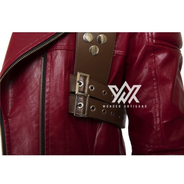 Devil May Cry 3 Dante Cosplay Costume Red Leather Coat with Gun Holster Gaming Outfits - Screen Authentic Costume - Image 5
