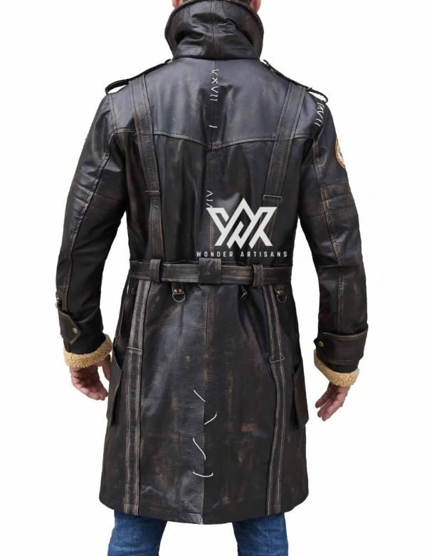 Elder Arthur Maxson Coat Cosplay Fallout 4 Costume Leather Coat - Image 3